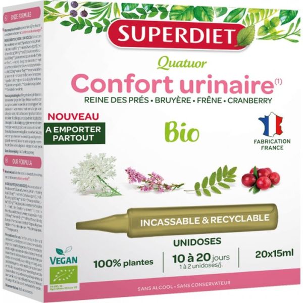 Quatuor Confort Urinaire Bio - 20 unidoses