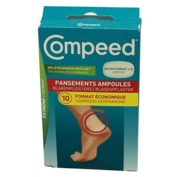 Ampoules Extrême Moyen Format Pansements - 10 unités