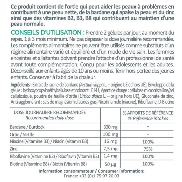 AC CONTROL Peau nette - 60 Gélules
