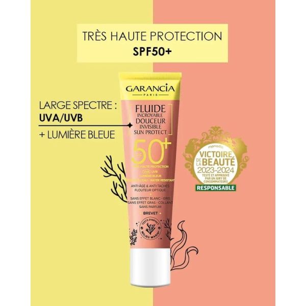 Fluide Incroyable Douceur Invisible SUN PROTECT SPF50+ - 40 ml