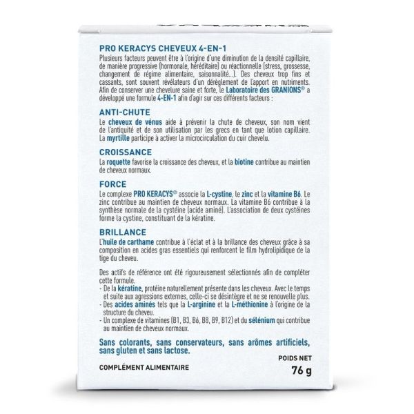 Pro Keracys Cheveux 4 en 1 - 90 comprimés
