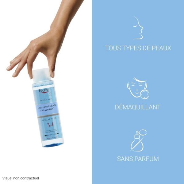 Eau Micellaire 3 en 1 DERMATOCLEAN [HYALURON] - 400 ml