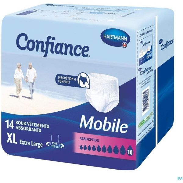 Confiance Mobile Slip Absorbant - XL - 14 unités