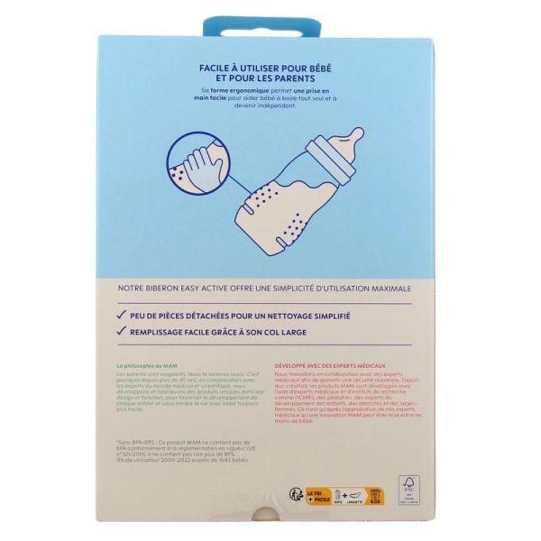 Easy Active - 2ème âge 330 ml 6 mois et +, 2 biberons