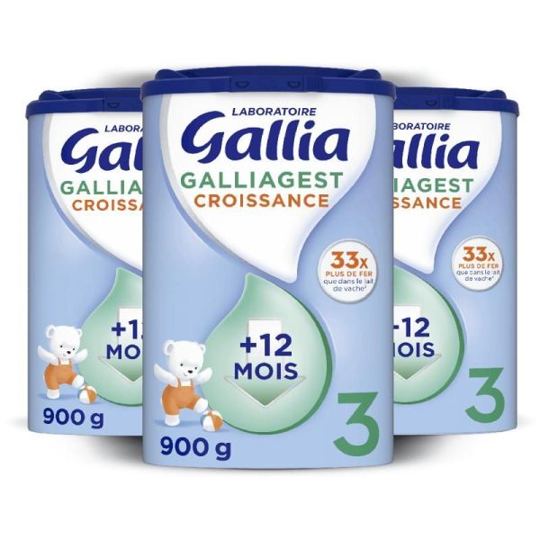 Tous les Laits infantiles Laboratoire Gallia Galliagest Croissance - 900g