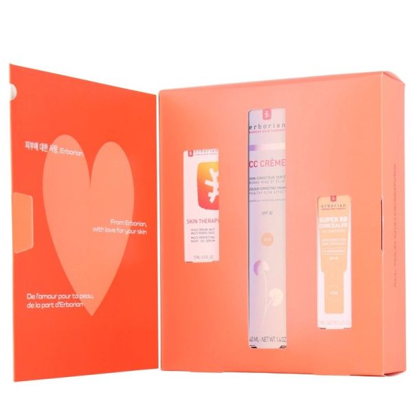 Le Meilleur - CC Crème Doré 40 ml, Skin Therapy Huile Sérum 10 ml, Super BB Concealer Doré 3 ml