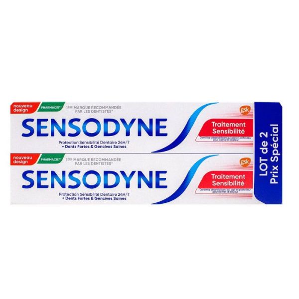 Dentifrice Traitement Sensibilité - 2x75ml