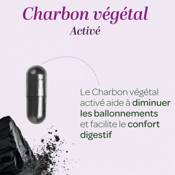 Charbon végétal activé - 150 gélules