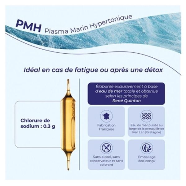 Plasma Marin Hypertonique - 20 Ampoules
