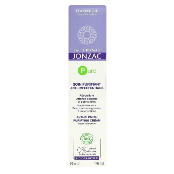 Jonzac Pure Soin Purifiant Anti-Imperfections Bio - 50ml