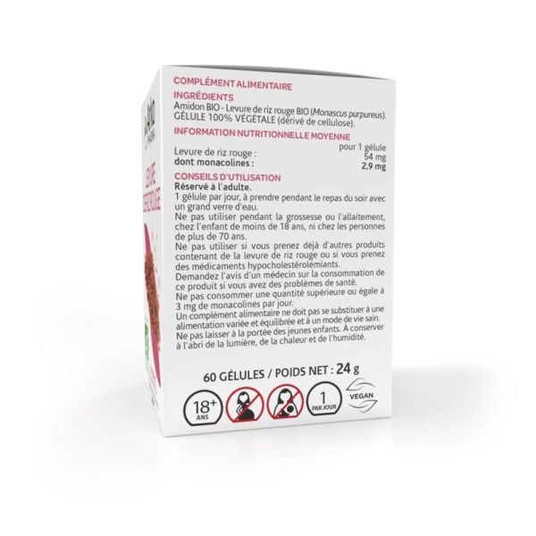 Arkogélules Levure de riz rouge - 60 gélules