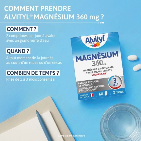 Magnésium 360 mg - 60 comprimés
