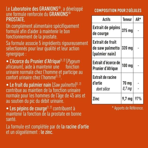 GRANIONS Prostate - 60 gélules