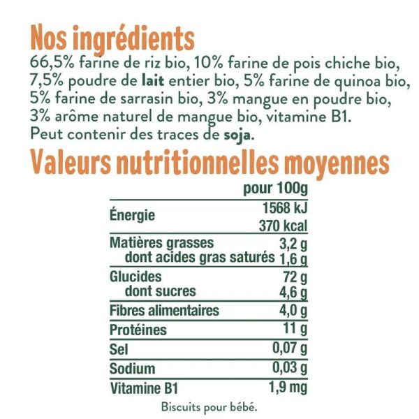 Carrés mangue - 50gr