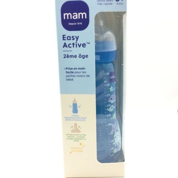 Easy Active Biberon +6 mois bleu débit X - 330ml