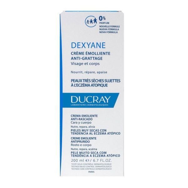 Ducray Dexyane Crème Emolliente Anti-Grattage - 200ml