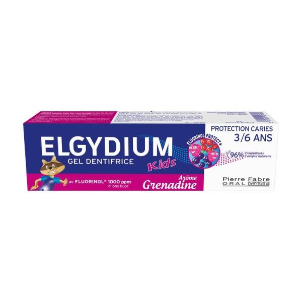 Dentifrice Kids Arôme Grenadine 3/6 ans