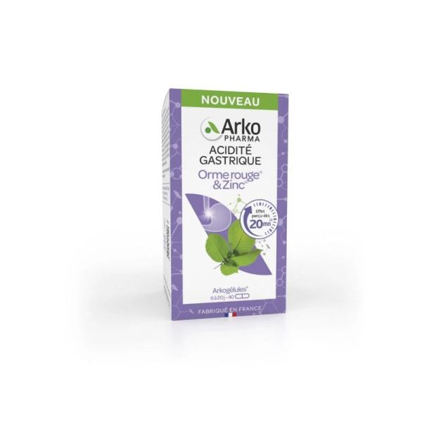 Arkogélules Orme rouge et Zinc - 40 gélules