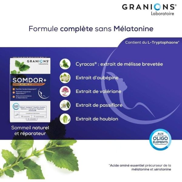 Construction musculaire Somdor+ - 30 comprimés