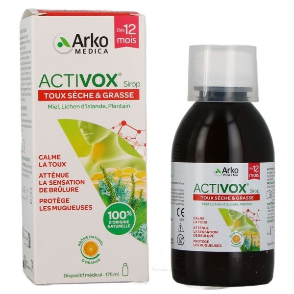 Sirop toux sèche et grasse dès 1 an orange - 175 ml