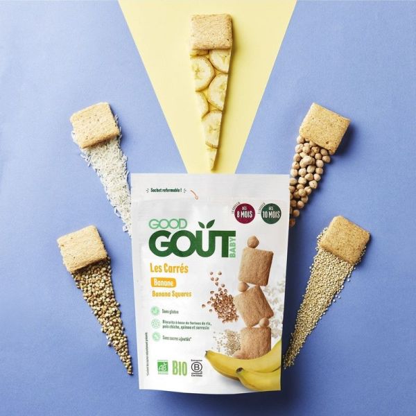 Les carrés banane - 50gr