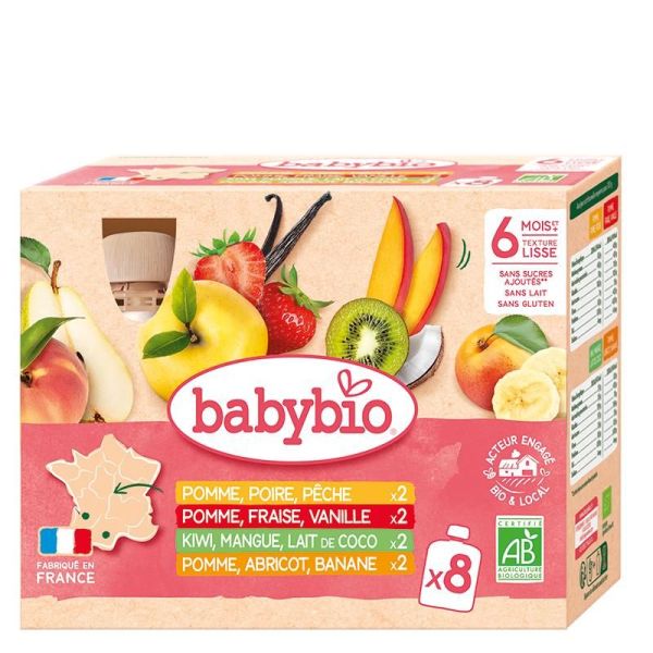 Multi-parfums Gourdes fruits - Gourdes 8x90g