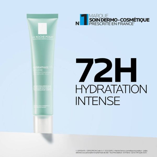 Hydraphase HA Légère Crème Hydratante Visage à l'Acide Hyaluronique - 40ml