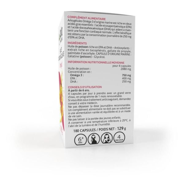 Arkogélules Oméga 3 - 60 capsules