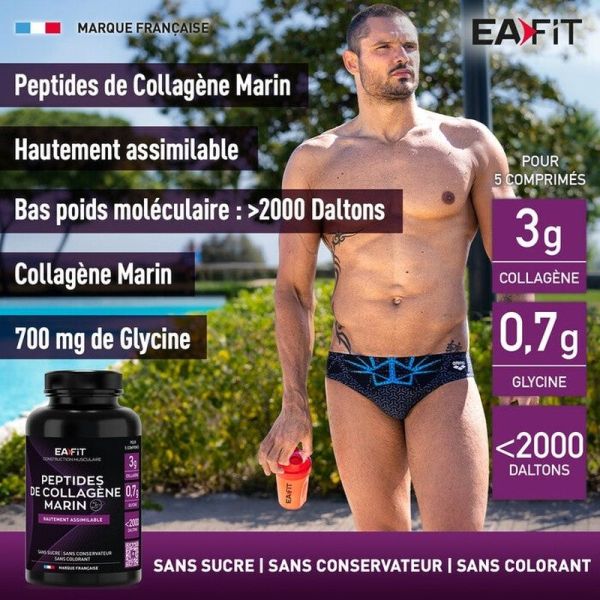 Collagène marin hydrolysé - 120 comprimés