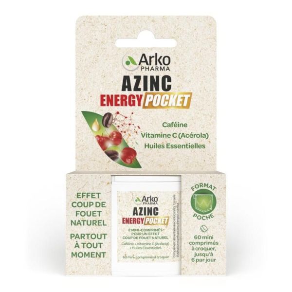 Azinc Energy Pocket - 60 comprimés
