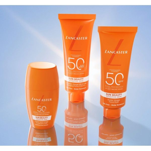 Sun beauty sensitive skin Fluide Visage SPF50