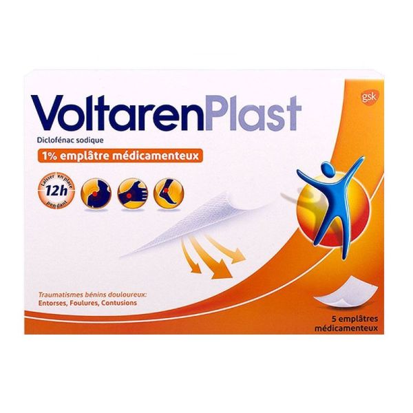 VOLTARENPLAST 1 %, emplâtre médicamenteux