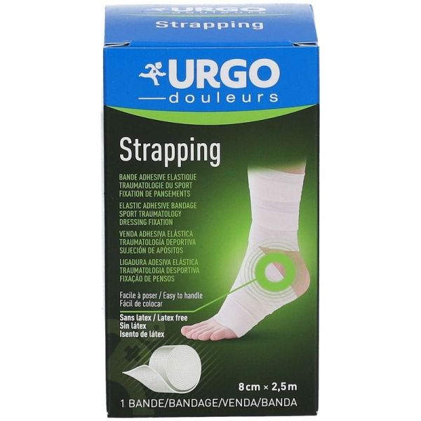 Strapping bande adhésive de contention - 2,5m x 8cm