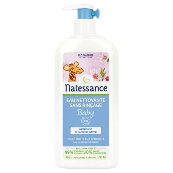 Bébé Eau Nettoyante Sans Rinçage - 500ml