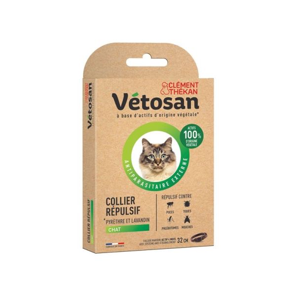 Collier répulsif pour chat - 1 Collier 32cm