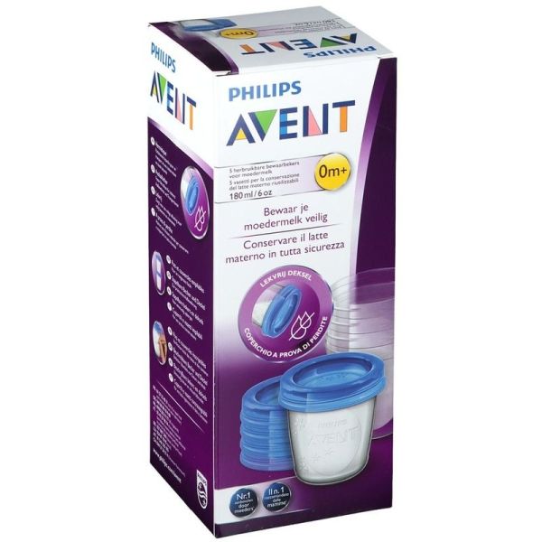 Pots de conservation pour lait maternel - 180ml