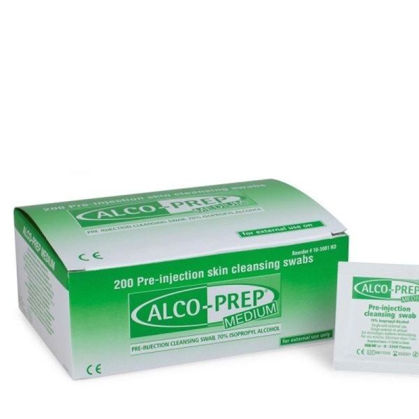 Tampons Alco-prep - 200 unités
