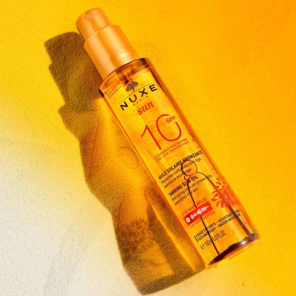 NUXE SUN Huile Solaire Bronzante Faible Protection SPF10 visage et corps - 150ml