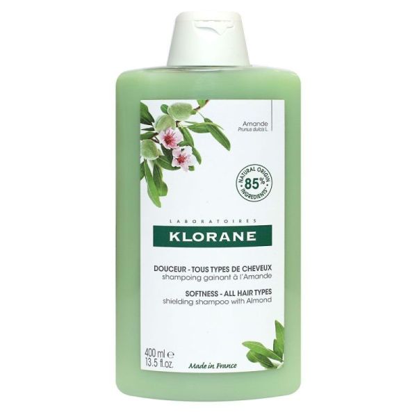 Klorane Douceur - Tous Types de Cheveux Shampoing Gainant à l'Amande - 400 ml