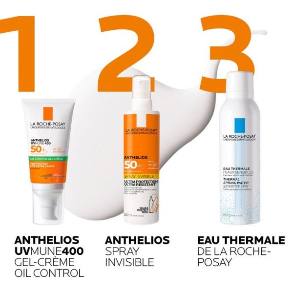 UVMUNE 400 Crème Solaire Visage en Gel-Crème Anti-Brillance - 50ml