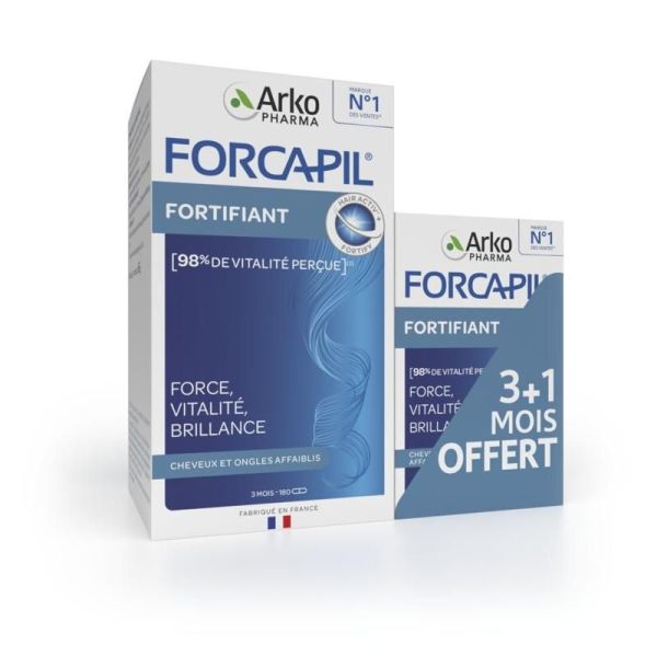 Forcapil® Fortifiant Cheveux et Ongles - Lot 3 mois