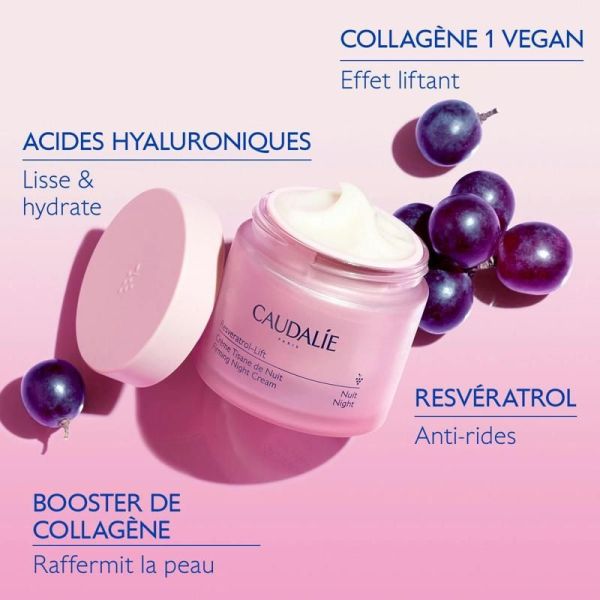 Resveratrol-lift Crème Tisane de Nuit au Collagène Vegan et Resvératrol - 50mL