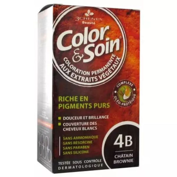 Color & Soin châtain brownie 4B - 60ml