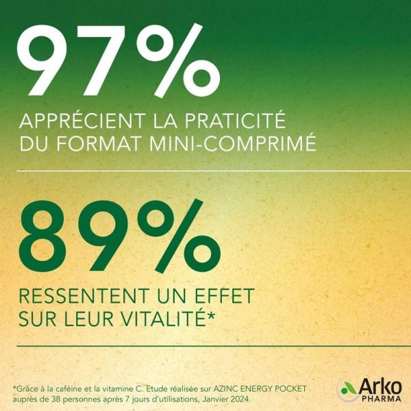 Azinc Energy Pocket - 60 comprimés