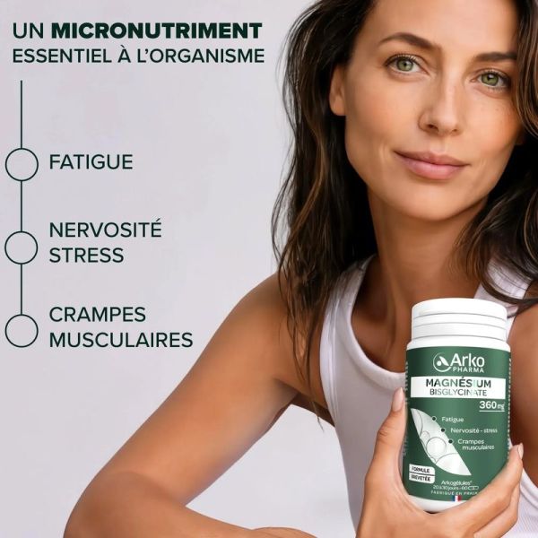 Magnésium Bisglycinate Arkogélules® - 60 gélules