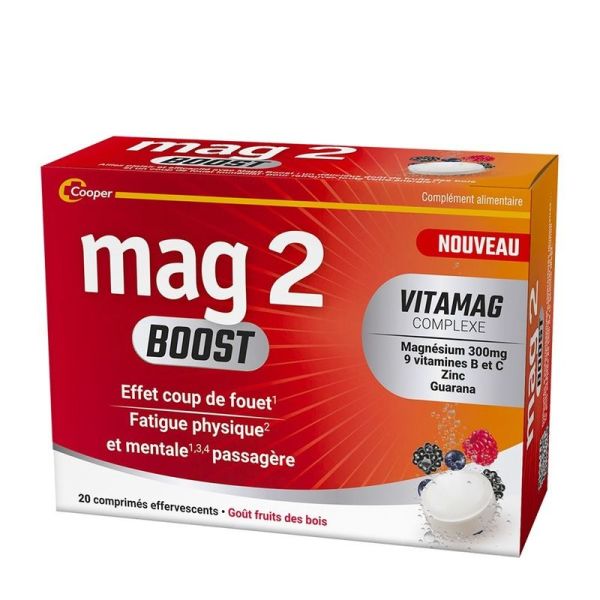 Mag 2 Boost comprimés - 20 comprimés