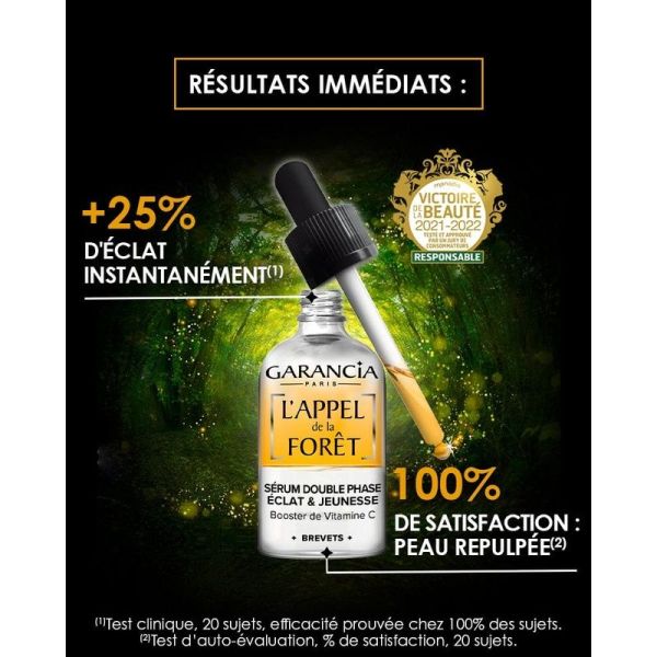 [ L'APPEL de la FORÊT ] Sérum double phase Éclat & Jeunesse - Booster de Vitamine C - 30 ml