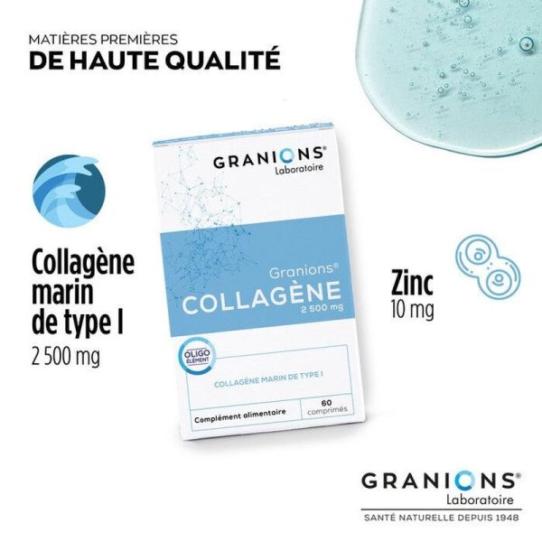 Collagène 2500 mg - 60 comprimés