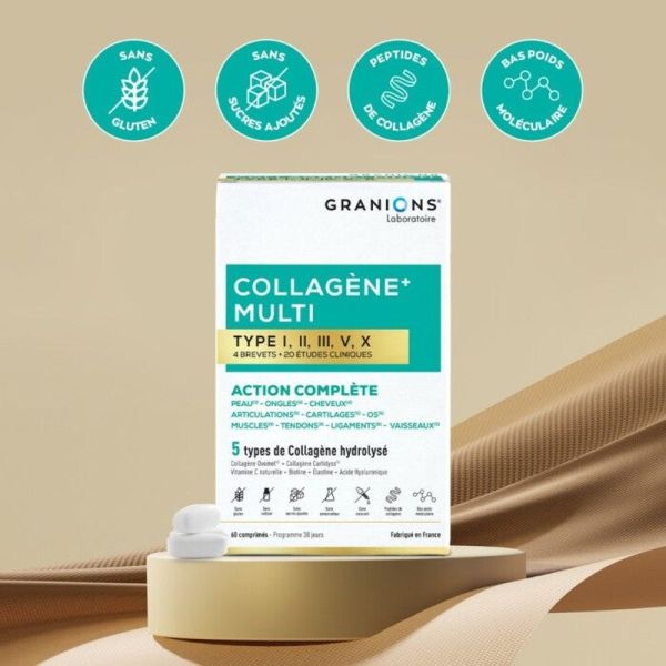 Collagène+ Multi type I, II, III, V, X - 300mg
