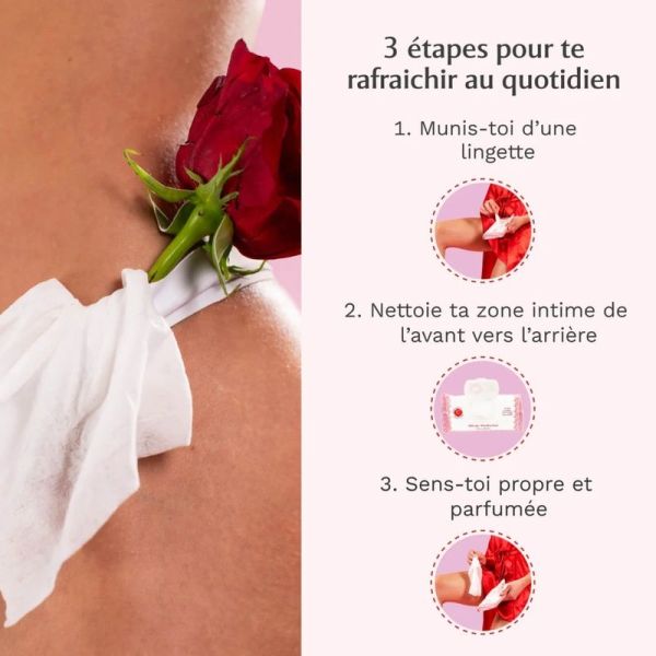Lingettes intimes Rose Mystik - 30 lingettes